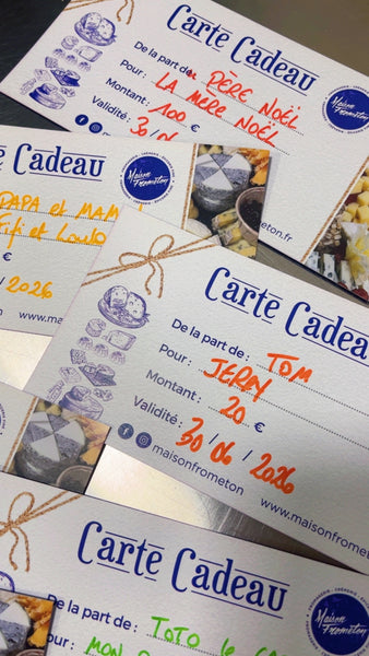 BONS CADEAU À OFFRIR